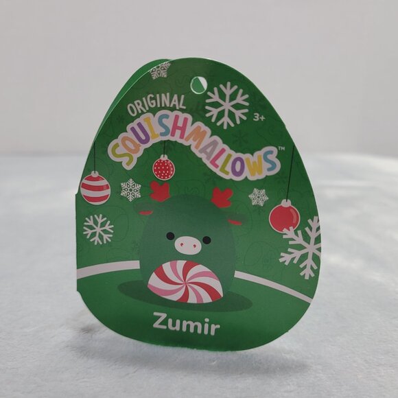 Squishmallow Zumir the Peppermint Holiday Reindeer - Picture 4 of 5